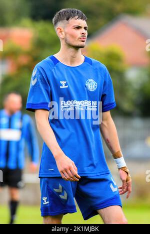 Shorts Vs Ballywalter Rec, sabato 17th settembre 2022, NAFL Division 1C, Aircraft Park Belfast Foto Stock