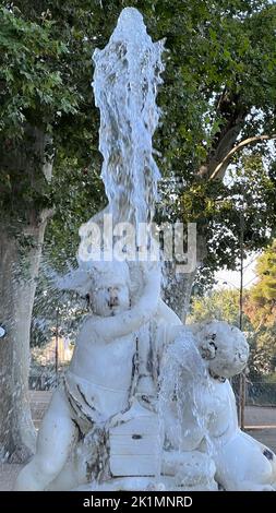 Decorazioni dei giardini di Aranjuez Foto Stock