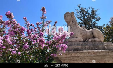 Decorazioni dei giardini di Aranjuez Foto Stock