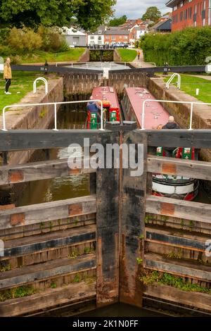 Il fiume Severn Worcester Worcestershire Foto Stock