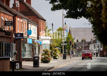 Alsager Cheshire East a Cheshire, Inghilterra. Negozi indipendenti Foto Stock