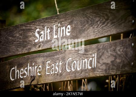 Alsager Cheshire East a Cheshire, Inghilterra. Salt Line Country Walks Foto Stock