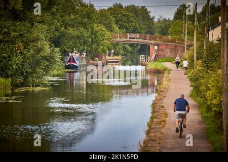Bridgewater canale ad Astley, GTR Manchester Foto Stock