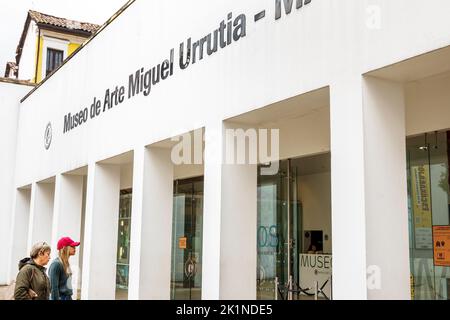 Bogota Colombia,la Candelaria Centro Historico centro storico centro storico Carrera 4 Calle 11 Museo de Arte Miguel Urrutia MAMU,museo d'arte Foto Stock