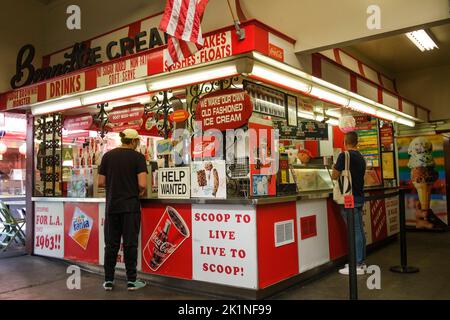 Gelato, mercato agricolo originale, Los Angeles, California, Stati Uniti d'America, Foto Stock