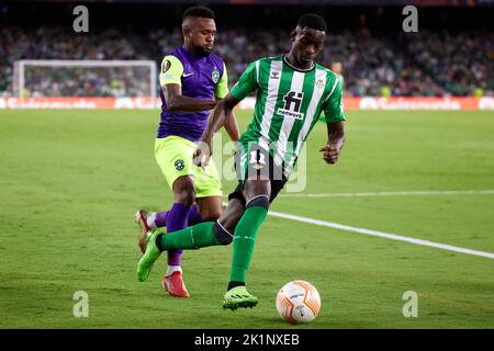 Siviglia, Siviglia, Spagna. 15th Set, 2022. Luiz Henrique di Real Betis corre con la palla durante la partita di tappa di UEFA Europa League Group C tra Real Betis e Ludogorets Razgrad allo stadio Benito Villamarin il 15 settembre 2022 a Siviglia, Spagna. (Credit Image: © Jose Luis Contreras/DAX via ZUMA Press Wire) Foto Stock