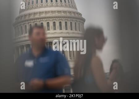 Washington, Stati Uniti. 19th Set, 2022. Una vista generale del Campidoglio degli Stati Uniti, a Washington, DC, lunedì 19 settembre, 2022. (Graeme Sloan/Sipa USA) Credit: Sipa USA/Alamy Live News Foto Stock