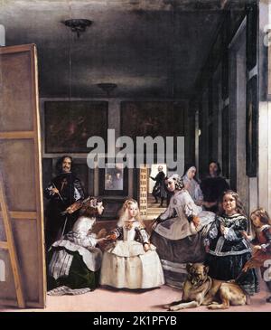 Pittura di Las Meninas de Velázquez Foto Stock
