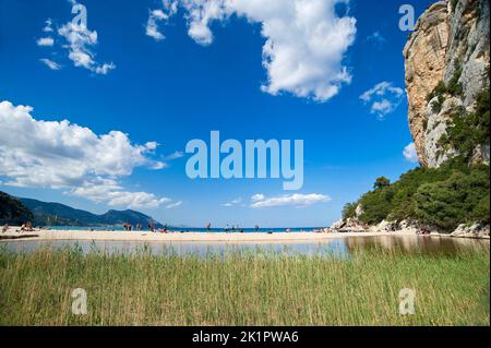 Cala Luna, Baunei, Dorgali, in provincia di Nuoro, Provincia dell'Ogliastra, Sardegna, Italia, Europa Foto Stock