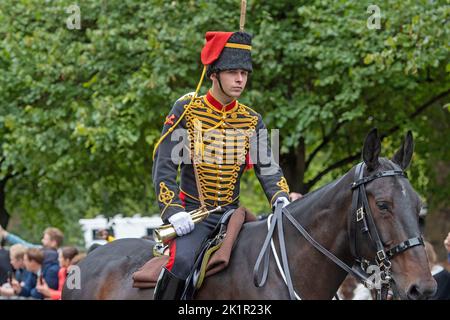 Funerale statale della regina Elisabetta II, Londra, Regno Unito, 19th settembre 2022 - atmosfera. Foto Stock