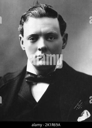 Winston Churchill come candidato conservatore per Oldham, Lancashire.1900 Foto Stock