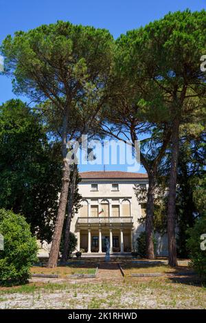 Villa storica a Castelfranco Veneto, provincia di Treviso, Veneto, Italia Foto Stock