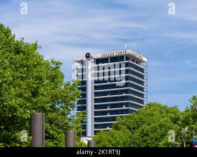 L'alto edificio degli uffici della Torre Beacon, precedentemente conosciuto come Colston Tower, nel centro della Citta' di Bristol, Inghilterra, Regno Unito. Foto Stock