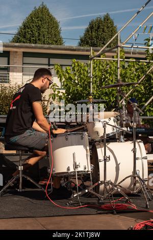 Danza tradizionale galiziana all'incontro culturale tra Ucraina e Galizia. Foto Stock