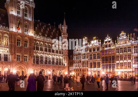 Inverno e Natale a Bruxelles Foto Stock