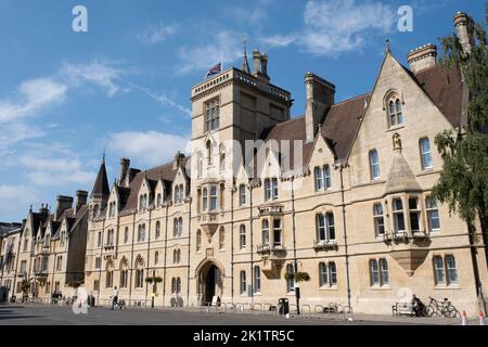 Il Balliol College e l'edificio dei portieri, uno dei college più antichi di Oxford Foto Stock