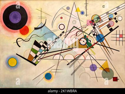 Vasily Kandinsky dipinto a olio su tela composizione 8 (Komposition 8) 1923 nel Solomon R Guggenheim Museum, Manhattan, NYC, USA Foto Stock