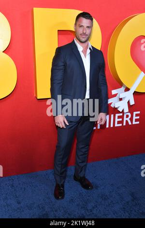 Partecipa alla prima di 'Bros' della Universal Pictures all'AMC Lincoln Square Theater il 20 settembre 2022 a New York. Foto Stock