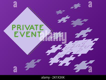 Evento privato didascalia concettuale. Business Concept Exclusive Reservations RSVP Invitational SSEEed Foto Stock