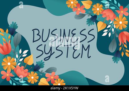 Didascalia concettuale Business Systema metodo di analisi delle informazioni delle organizzazioni. Concetto che indica Un metodo di analisi delle informazioni di Foto Stock