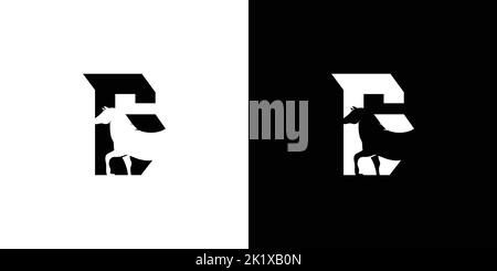 Design moderno ed esclusivo con logo G Horse Illustrazione Vettoriale