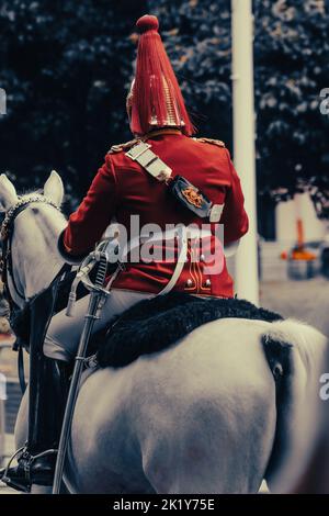 Londra lungo il Mall durante il funerale della Regina Elisabetta II Foto Stock