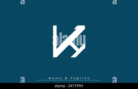 Lettere alfabetiche iniziali logo monogramma LH , HL Illustrazione Vettoriale