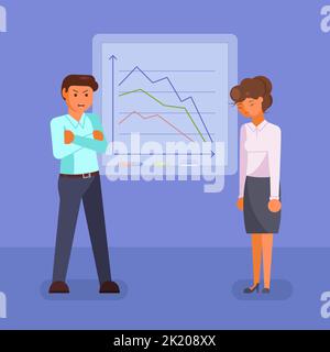 Depressa gente di affari disegno piatto di stile del vettore Illustrazione Vettoriale