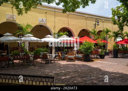 Il Parco Santa Lucia di Merida , uno dei punti di riferimento più riconoscibili della città Foto Stock