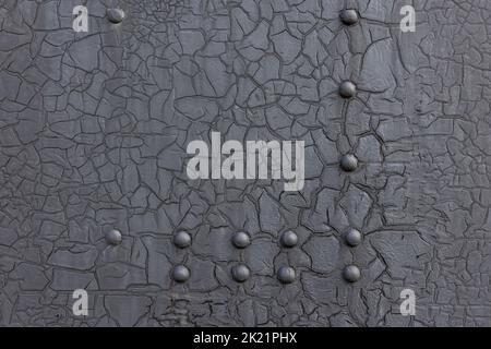 vecchio nero cracking vernice sfondo texture intemperie Foto Stock