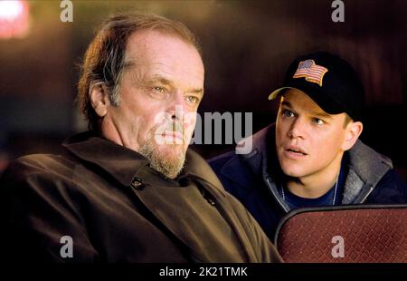 JACK NICHOLSON, matt damon, i defunti, 2006 Foto Stock