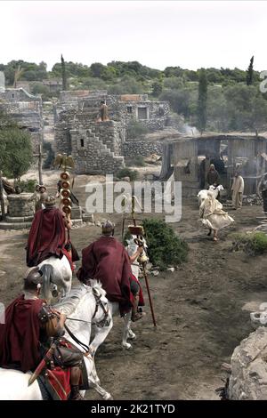 IL VILLAGGIO DI AVVICINAMENTO DEL SOLDATO DI RE ERODE, LA STORIA DELLA NATIVITÀ, 2006 Foto Stock