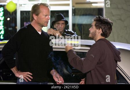 BRUCE WILLIS, HARRY DEAN STANTON, Emile Hirsch, Alpha Dog, 2006 Foto Stock