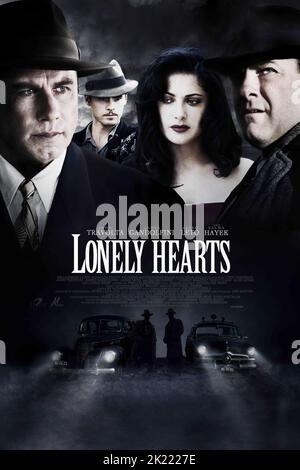 JOHN TRAVOLTA, Jared Leto, Salma Hayek, JAMES GANDOLFINI POSTER, lonely hearts, 2006 Foto Stock