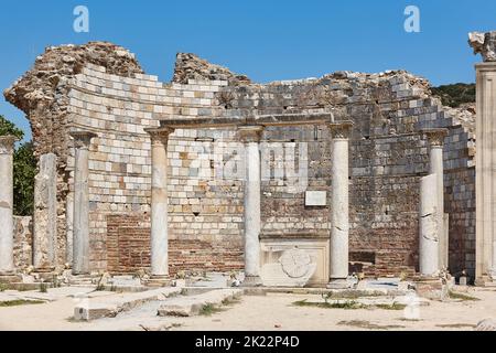 Sito archeologico di Efeso. Chiesa di Santa Maria. Impero romano. Turchia Foto Stock