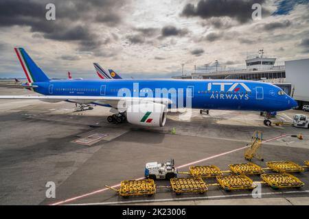 ITA Airways, Airbus A350-941, John Fitzgerald Kennedy International Airport, New York, USA Foto Stock