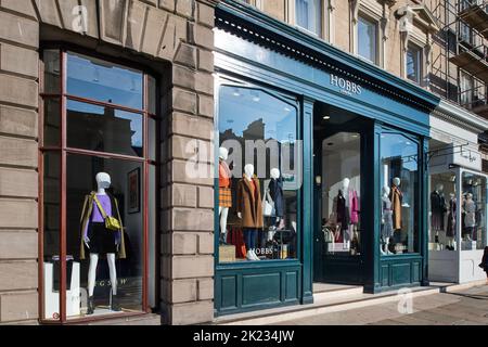 Edimburgo Scozia, Regno Unito 21 settembre 2022. Vista generale di Hobbs su George Street. Credit sst/alamy live news Foto Stock