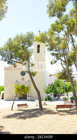 Santuari del Vinyet a Sitges, Barcellona, Catalunya, Spagna, Europa Foto Stock