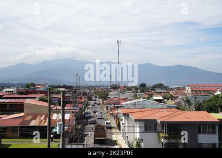 Alajuela, Costa Rica. 13th ago, 2022. Alajuela, Costa Rica, 13th 2022 agosto: Panoramica generale su Alajuela durante la partita di calcio della Coppa del mondo di donne FIFA U20 Costa Rica 2022 tra la Germania e la Nuova Zelanda a Morera Soto ad Alajuela, Costa Rica. (Daniela Porcelli/SPP) Credit: SPP Sport Press Photo. /Alamy Live News Foto Stock