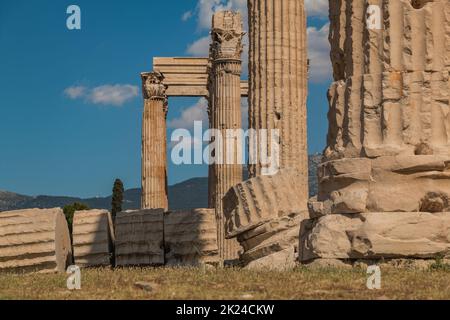 Una foto del Tempio di Zeus Olimpio. Foto Stock
