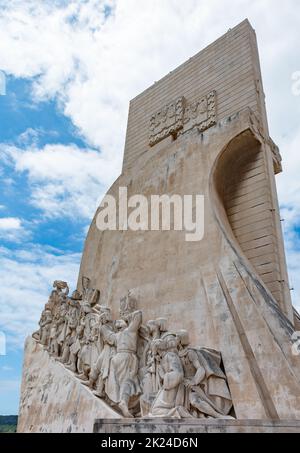 Una foto del monumento Padrão dos Descobrimentos. Foto Stock