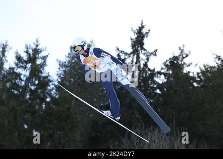 Maciej Kot (Polen / POL) beim FIS Weltcup Skispringen Qualifikation Titisee-Neustadt Foto Stock