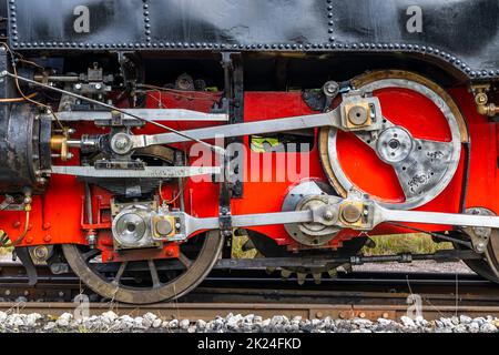 Locomotiva storica a vapore, ferrovia del lago Achensee, Tiro, Austria Foto Stock