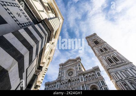 Firenze, Italia. Gennaio 2022. Dettaglio della basilica di Santa Maria del Fiore nel centro della città Foto Stock