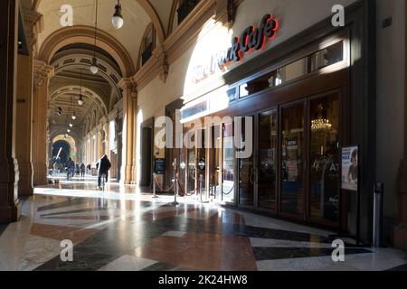 Firenze, Italia. Gennaio 2022. Vista esterna dell'Hard Rock Cafè nel centro della città Foto Stock