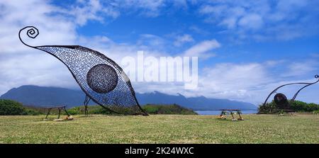 L'area ricreativa di Jialulan, Taitung, gode della splendida costa di Taitung Foto Stock