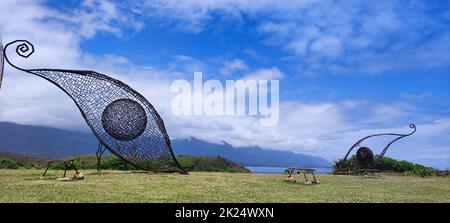 L'area ricreativa di Jialulan, Taitung, gode della splendida costa di Taitung Foto Stock