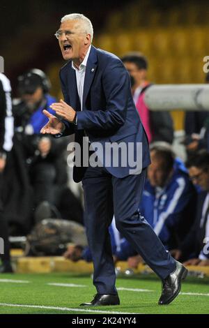 Roberto Venturato allenatore della Spal, durante la partita della Serie B italiana tra Benevento vs Spal risultato finale, Benevento 1, Spal 2, partita p Foto Stock