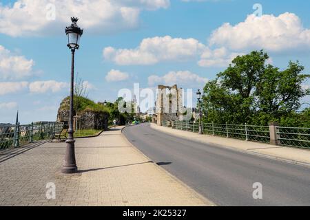 Lussemburgo città, maggio 2022. Vista panoramica della città dalla strada Montée de Clausen Foto Stock