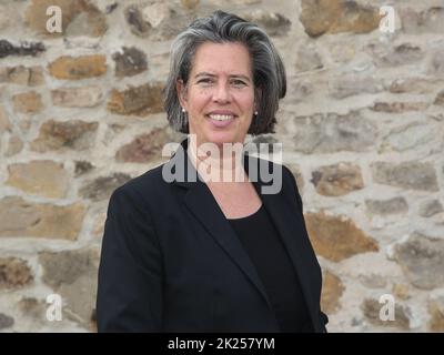 Dr. Tamara Zieschang Ministerin für Inneres und Sport des Landes Sachsen-Anhalt am 13.04.2022 a Wolmirstedt Foto Stock